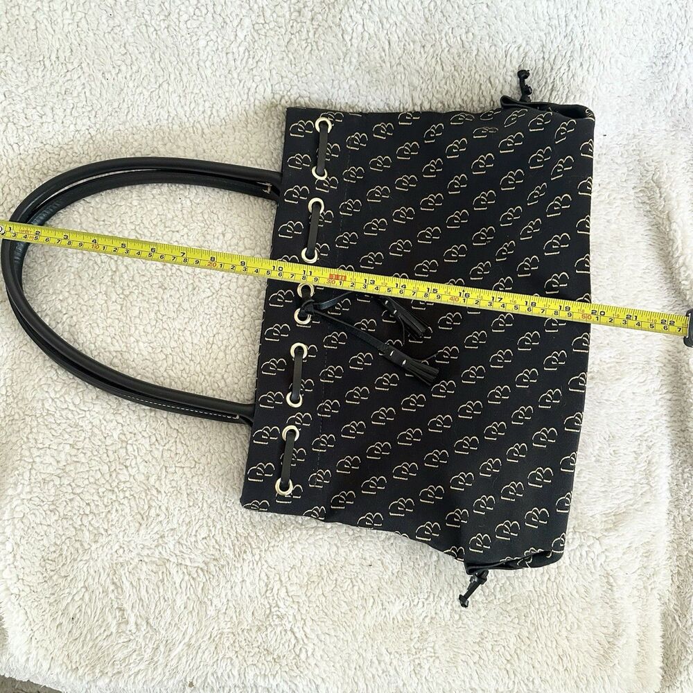 Dooney And Bourke Vintage Signature Shoulder Handbag Purse Monogram Gray Y2K - Picture 8 of 9